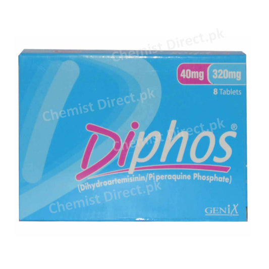 Diphos 40/320mg Tablet Genix Pharma Dihydroartemisinin piperaquine phopate