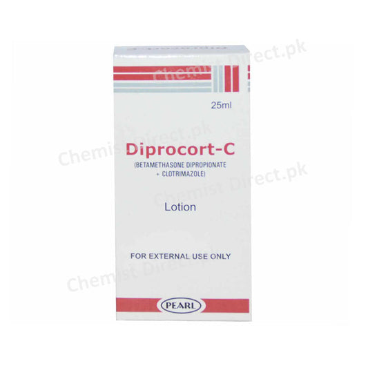 Diprocort-C Lotion 25ml Pearl Pharmaceuticals Anti-Fungal Betamethasone Dipropionate , Clotrimazole