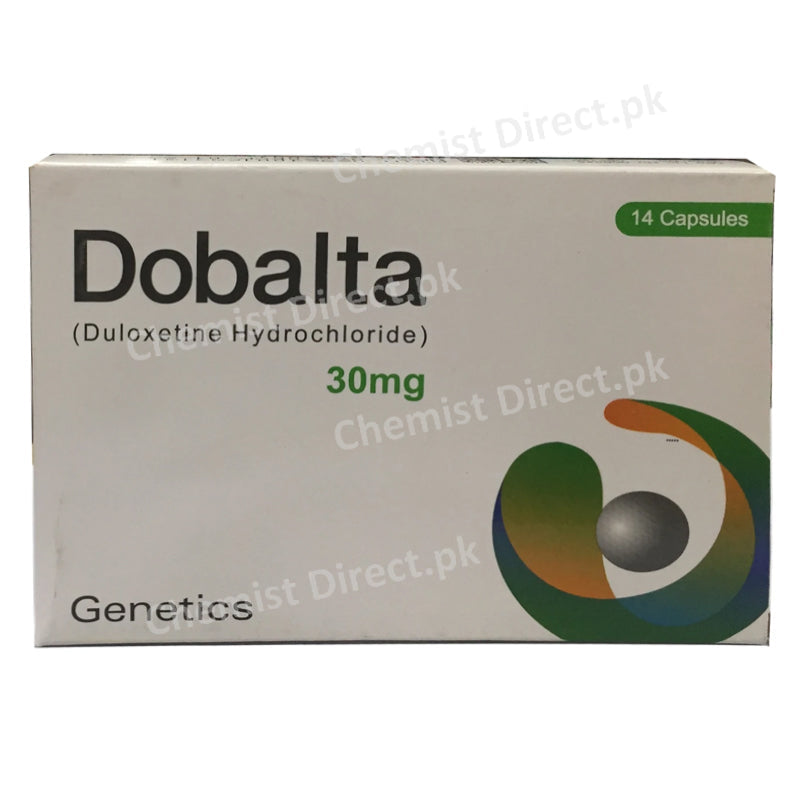 Dobalta 30mg Cap Capsule Genetics Pharmaceuticals Pvt Ltd Anti Depressant Duloxetine HCl