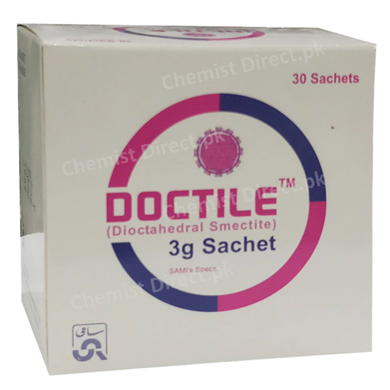 Doctile 3G Sachet Sami Pharmaceuticals Pvt Ltd Anti Diarrheal Dioctahedral Smectite