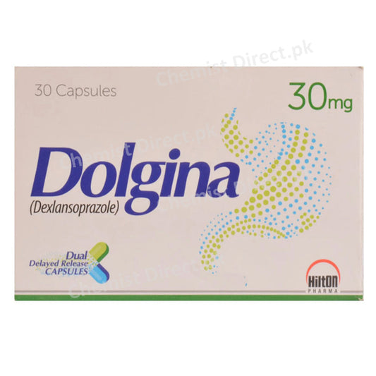 Dolgina 30mg Cap Capsule Hilton Pharma Anti Ulcerant Dexlansoprazole