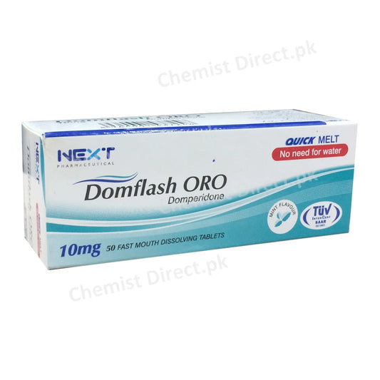 Domflash ORO Tablet 10mg Gastroprokinetics Domperidone Next Pharma