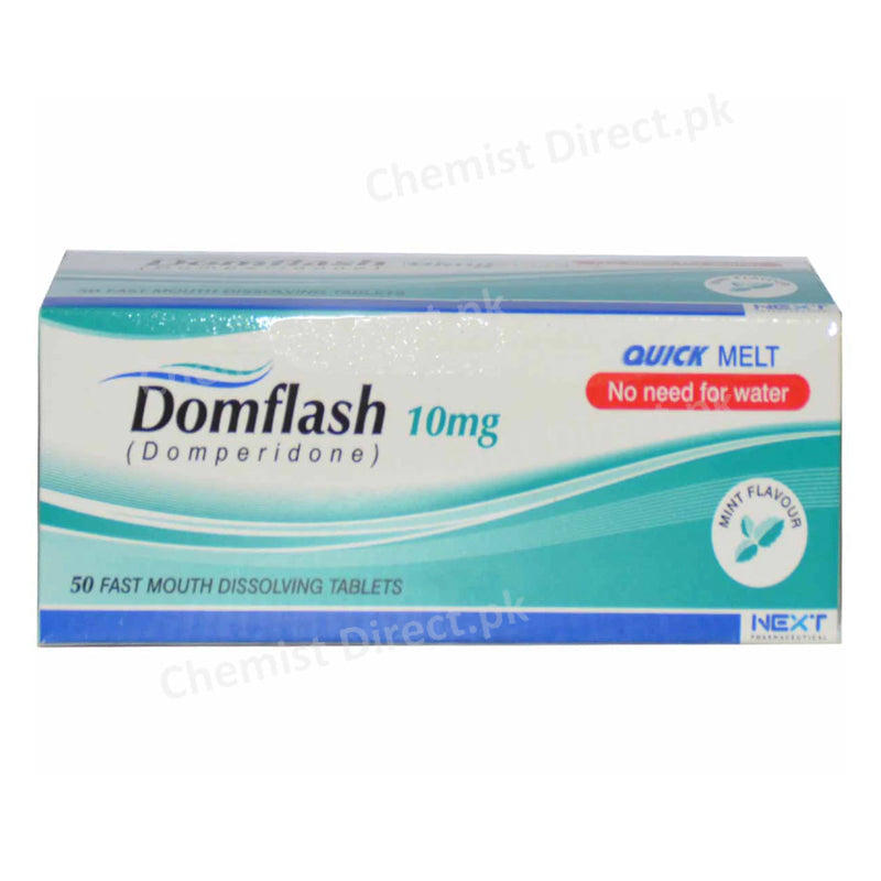 Domflash Dispersible Tablet 10mg Next Pharmaceutical Domperidone