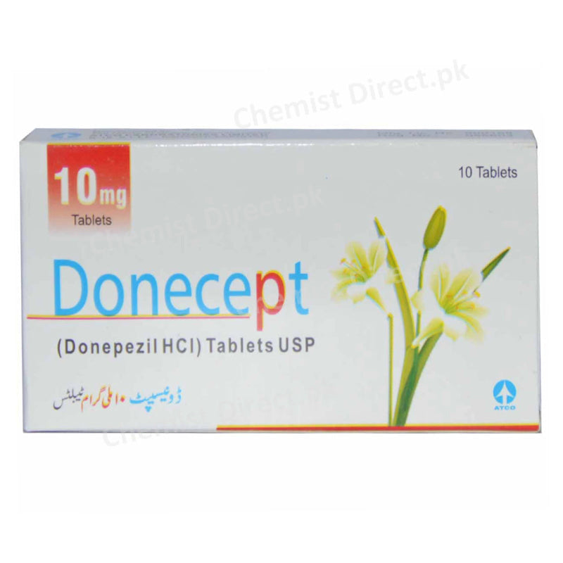 Donecept 10mg Tablet Anti-Alzheimer Donepezil Hcl Atco Pharma