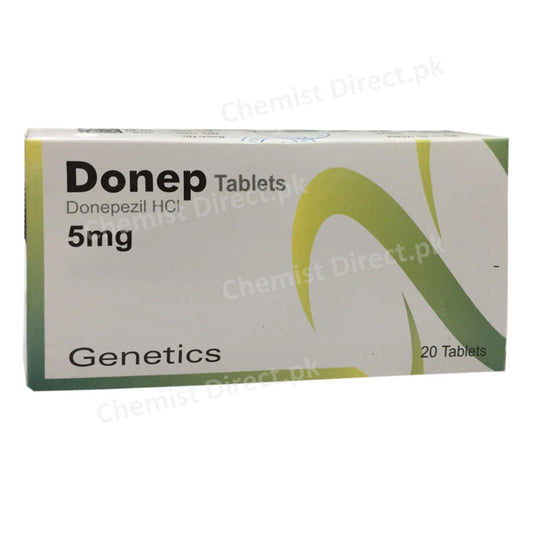 Donep 5mg Tablet Genetics Pharmaceuticals Anti-Alzheimer Donepezil Hcl