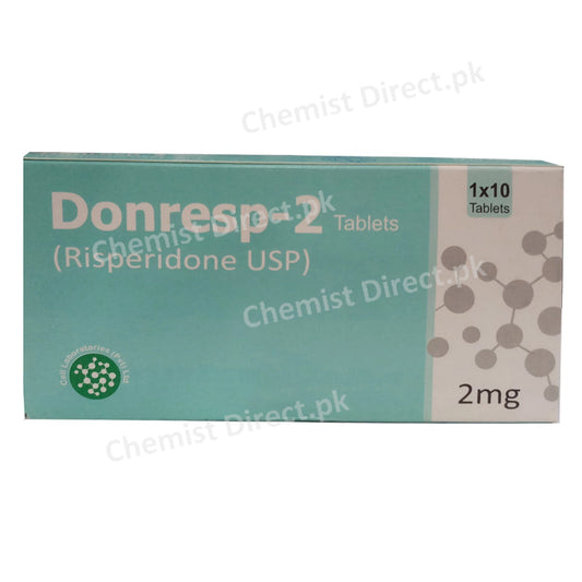 Donresp-2 2mg tablet Cell Laboratories Psychosis Risperidone