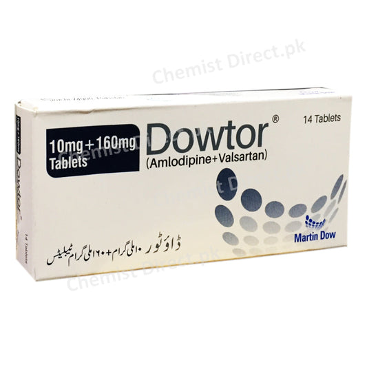 Dowtor 10mg 160mg Tablet Amlodipine Valsartan Martin Dow Pharma
