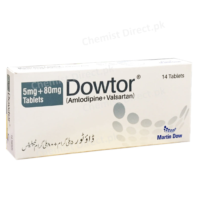 Dowtor 5mg 80mg Tablet Amlodipine Valsartan Martin Dow Pharma