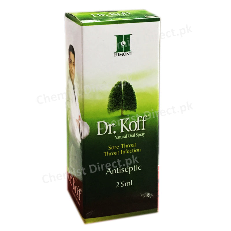 Dr Koff Natural Oral Spray 25ml Himont Pharmaceutical Pvt Ltd Cough Preparation