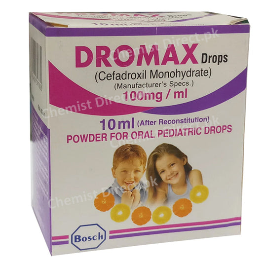 Dromax 100mg Drop Bosch Pharmaceuticals Pvt Ltd Cephalosporin Anti biotic Cefadroxil