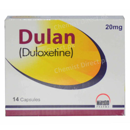 Dulan 20mg Cap Capsule Hilton Pharma Pvt Ltd Anti epressant Duloxetine Hcl