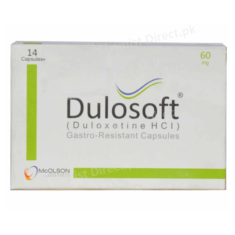Dulosoft 60mg Cap Capsule Mcolson Pharma Anti Depressant Duloxetine Hcl