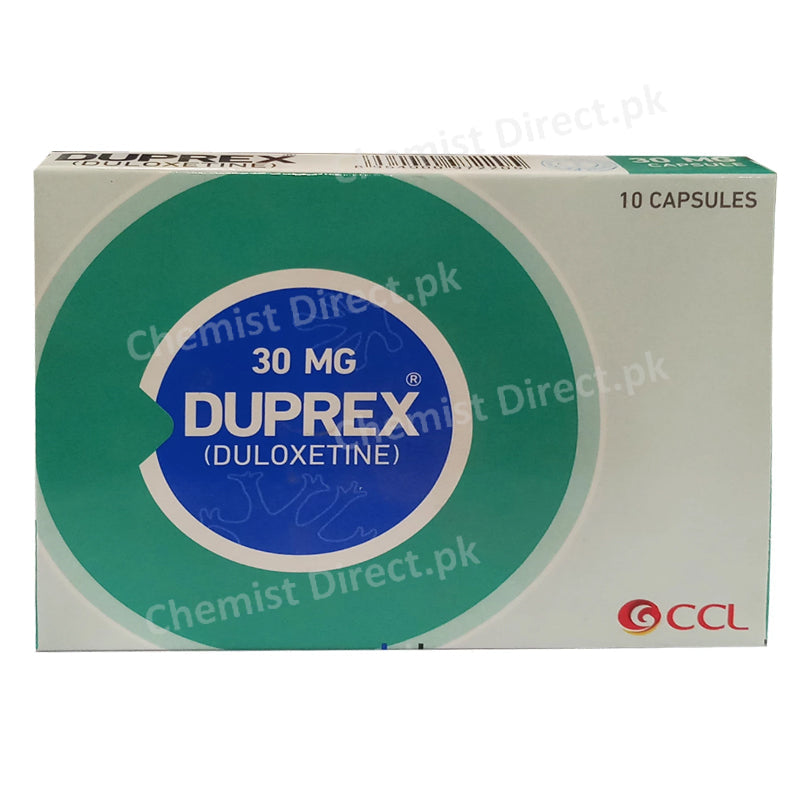 Duprex 30mg Cap Capsule Anti Depressant Duloxetine