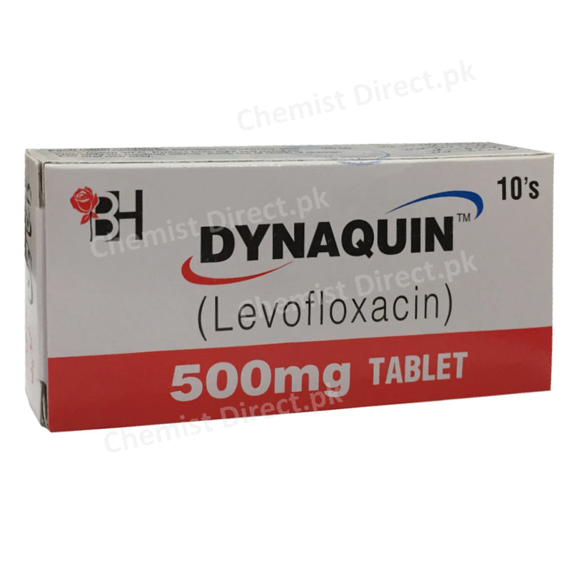 Dynaquin 500mg Tab Tablet Barrett Hodgson Pakistan Pvt Ltd Quinolones Anti Bacterial Levofloxacin