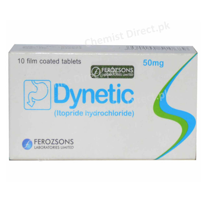 Dynetic 50mg Tab Tablet Ferozsons Laboratories Ltd Gastroprokinetic Itopride Hydrochloride