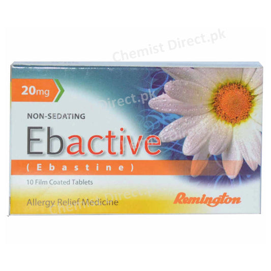 Ebactive 20mg Tab Tablet Remington Pharmaceuticals Anti Histamine Ebestine 20mg