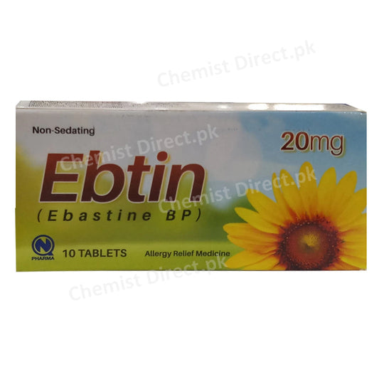 Ebtin 20mg Tab Tablet Ebastine Bp