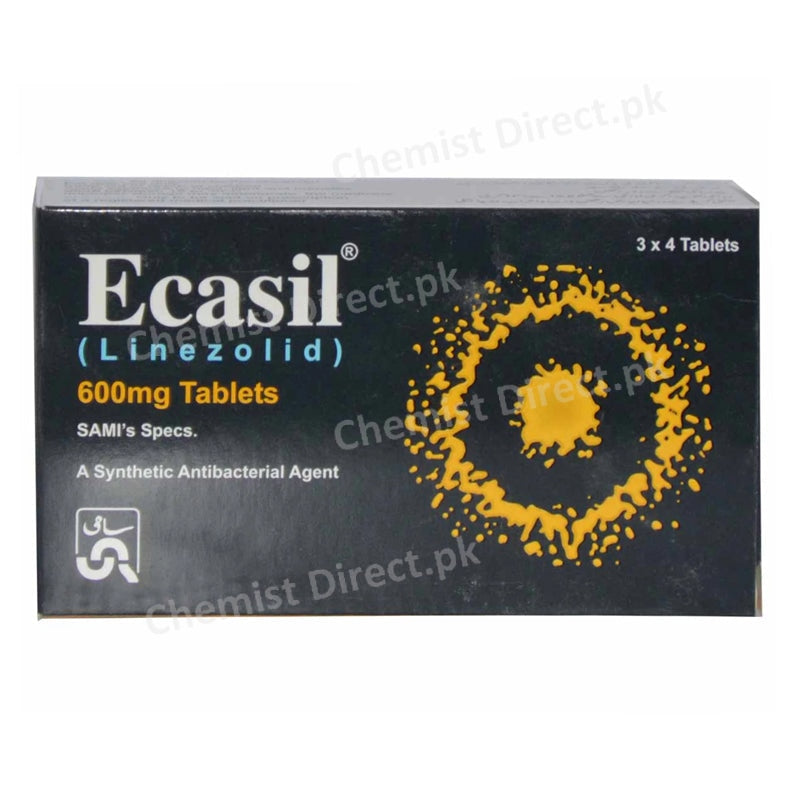 Ecasil Tablet 600mg Linezolid Anti-Bacterial Sami Pharmaceuticals