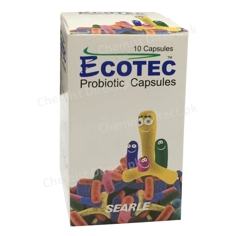 Ecotec Capsule 180mg Anti-diarrheal Probiotic Searle Pakistan