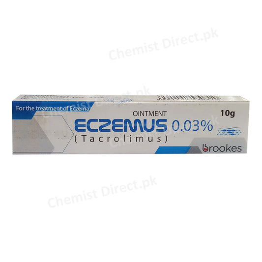 Eczemus Ointment 0.03% 10gram Anti-Eczema Tacrolimu Brookes Pharmaceuticals Lab