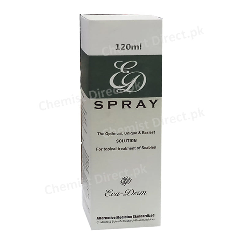 Ed Spray 120ml Solution Silvia Laboratories Eva Derm