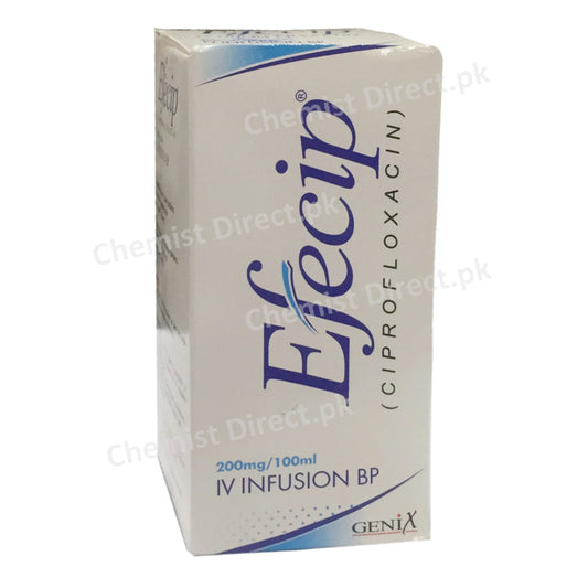 Efecip 200mg/100ml iv infusion Genix Pharma Ciprofloxacin