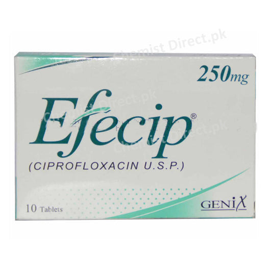 Efecip 250mg Tablet Genix Pharma Ciprofloxacin