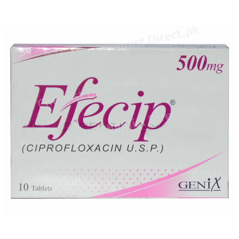 Efecip 500mg Tablet Genix Pharma Ciprofloxacin