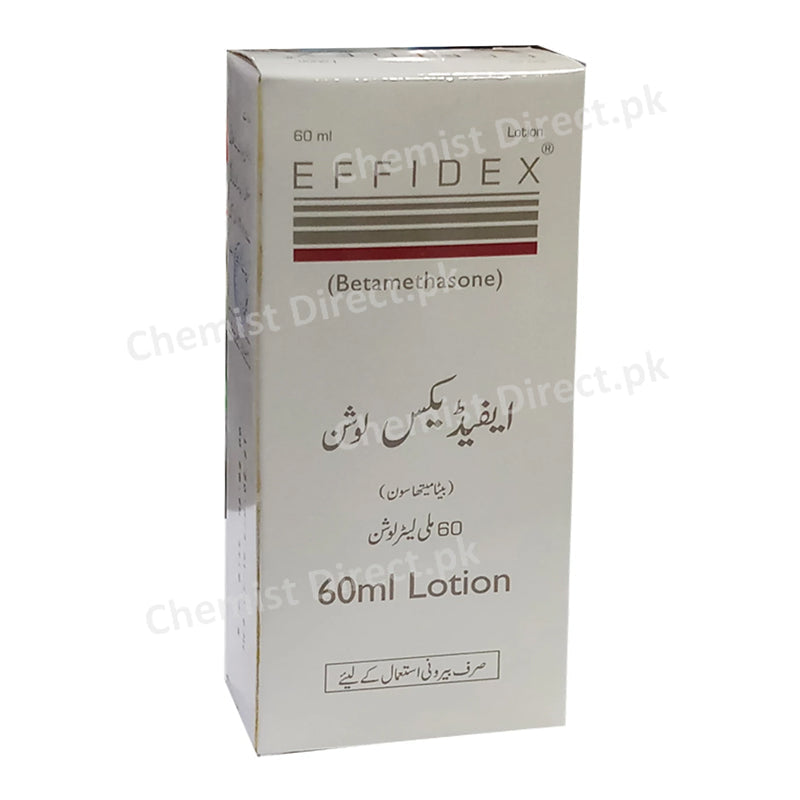 Effidex Lotion 0.05% 60ml Betamethasone Dipropionate Corticosteroids Pharma Health Pakistan
