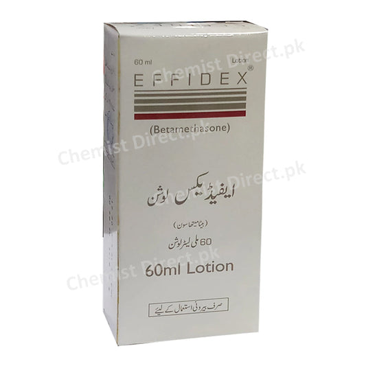 Effidex Lotion 0.05% 60ml Betamethasone Dipropionate Corticosteroids Pharma Health Pakistan