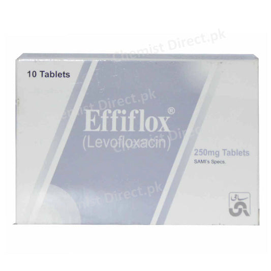 Effiflox Tablet 250mg Levofloxacin Sami Pharmaceuticals Quinolones Anti-Bactarial