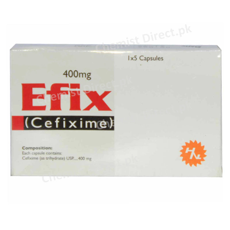 Efix 400mg Cap Capsule High Noon Labs LTD Cefixime