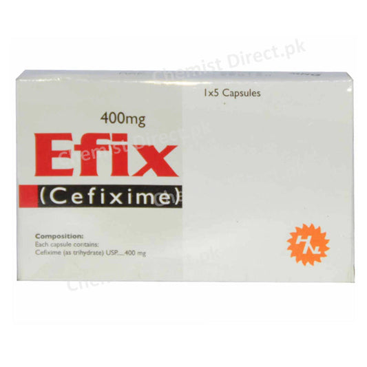 Efix 400mg Cap Capsule High Noon Labs LTD Cefixime