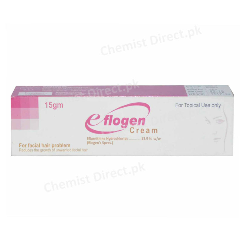 Eflogen 15gm Cream Biogen Pharma Rawalpindi Skin Care Preparation Eflornithine Hydrochloride