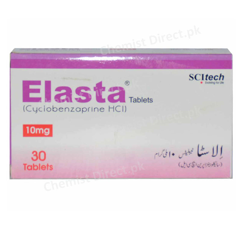 Elasta 10mg Tab Tablet Scitech Pharma cyclobenzoprine