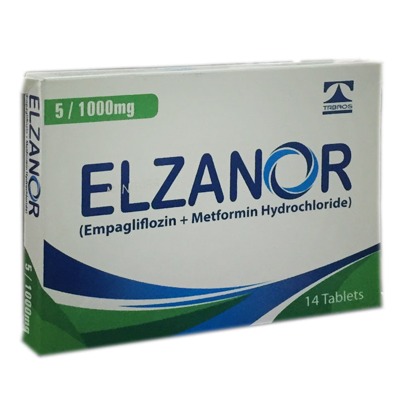 Elzanor 5 1000mg Tablet Tabros Pharma Empagliflozin Metformin Hydrochloride