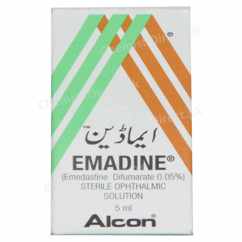 Emadine Eye Drops 5ml Alcon Pharma Anti Allergy Emedastine Difumarate