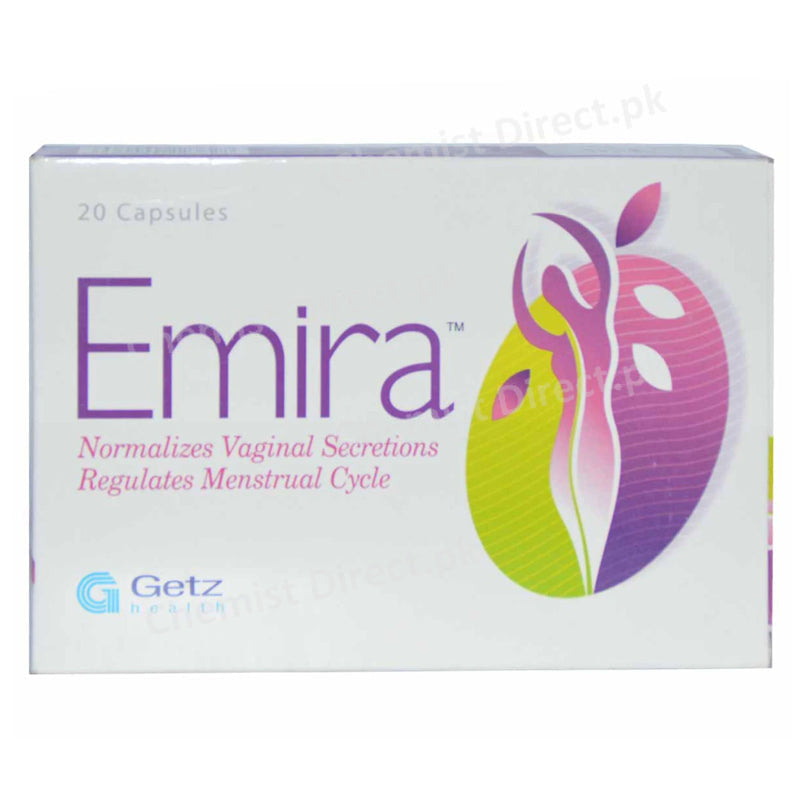 Emira 20 Cap Capsule Herbal Preparation Normaliz esvaginalsecretionsandregulatesmenstrual cycle