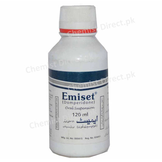 Emiset Susp 120ml Suspension Platinum Pharmaceuticals Pvt Ltd Gastroprokinetic Domperidone Maleate