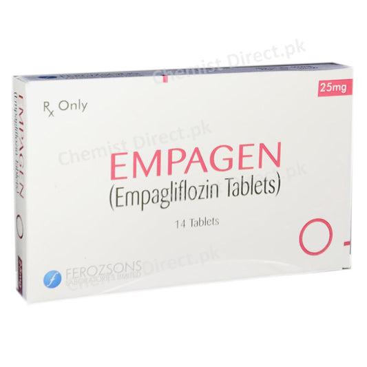 Empagen 25mg Ferozsons Lab Empagliflozin And Metformin HCL Extrended Release Tablet