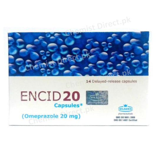 Encid-20 Capsule 20mg Anti-Ulcerant Omeprazole Wilson's Pharmaceuticals