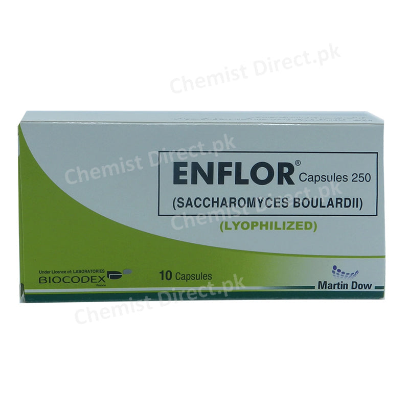 Enflor Capsule Martin Dow Pakistan Anti-Diarrheal Saccharomyces Boulardii