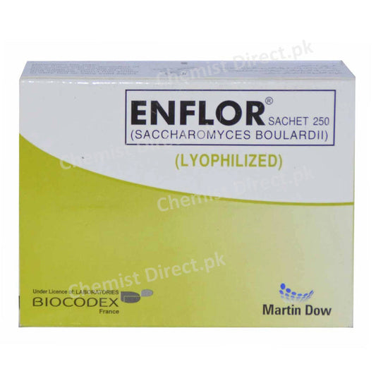 Enflor Powder Sachet Martin Dow Pakistan Anti-Diarrheal Saccharomyces Boulardii