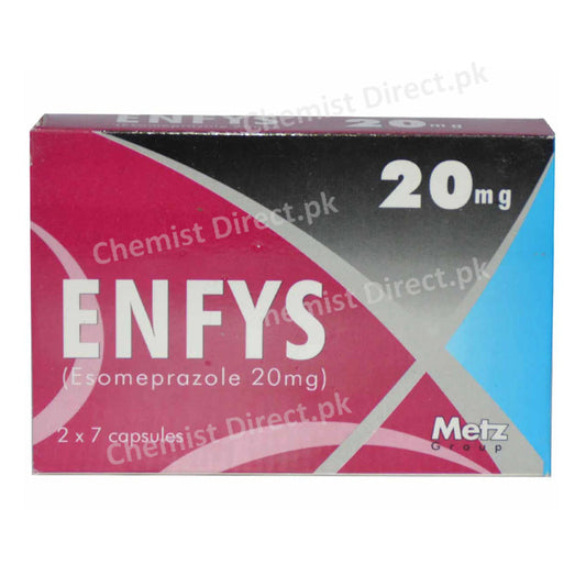 Enfys 20mg Capsule Metz Pharma Esomeprazole
