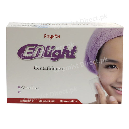 Enlight Soap 70gm Glutathione Whitening Moisturizing Rejuvenating Raynon Skin Health Care