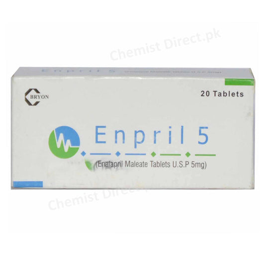 Enpril 5mg Tab Tablet Bryo Pharmaceuticals Pvt Ltd Anti Hypertensive Enalapril Maleate