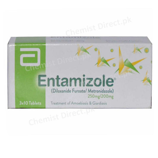 Entamizole 250mg 200mg Tab Tablet Abbott Laboratories Pakistan Ltd Anti Amoebic Diloxanide 250mg Metronidazole 200mg