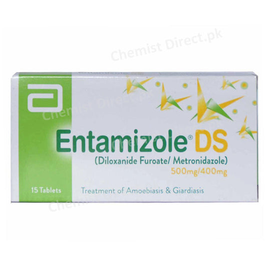 Entamizole Ds Tab Tablet Abbott Laboratories Pakistan Ltd Anti Amoebic Diloxanide 500mg Metronidazole 400mg