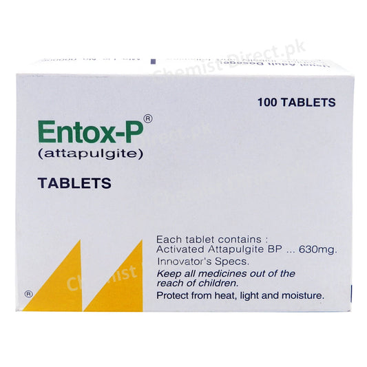 Entox P Tab Tablet ICI PAKISTAN LTD Anti Diarrheal Attapulgite