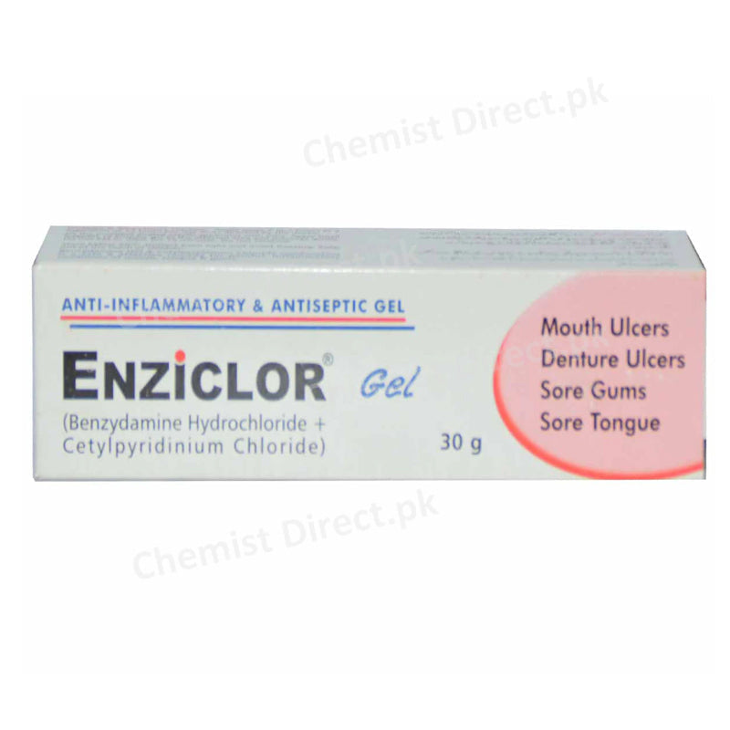 Enziclor Gel 30g Platinum Pharmaceuticals Pvt Ltd Oral Hygiene Benzydamine 1 Cetylpyridinium 0.1